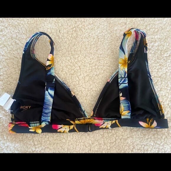 ROXY DREAMING DAY ADJUSTABLE STRAPS BIKINI TOP Size L - Picture 3 of 11